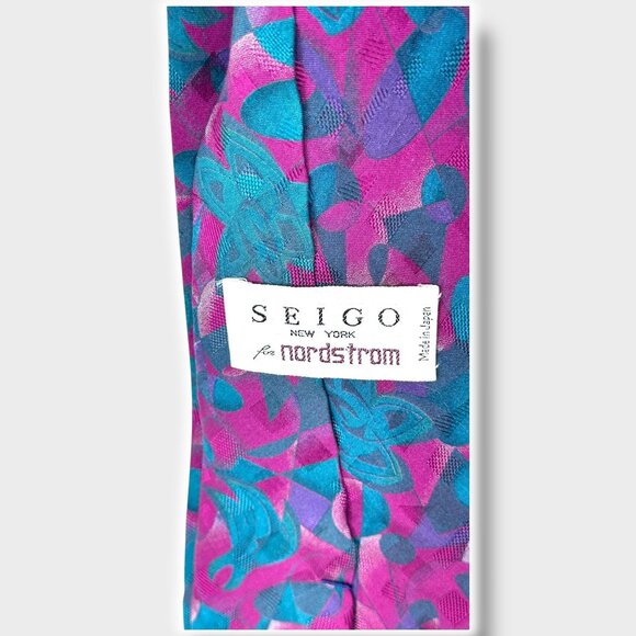 Seigo For Nordstrom Other - Vintage Seigo for Nordstrom Mens Necktie 100% Silk Made in Japan